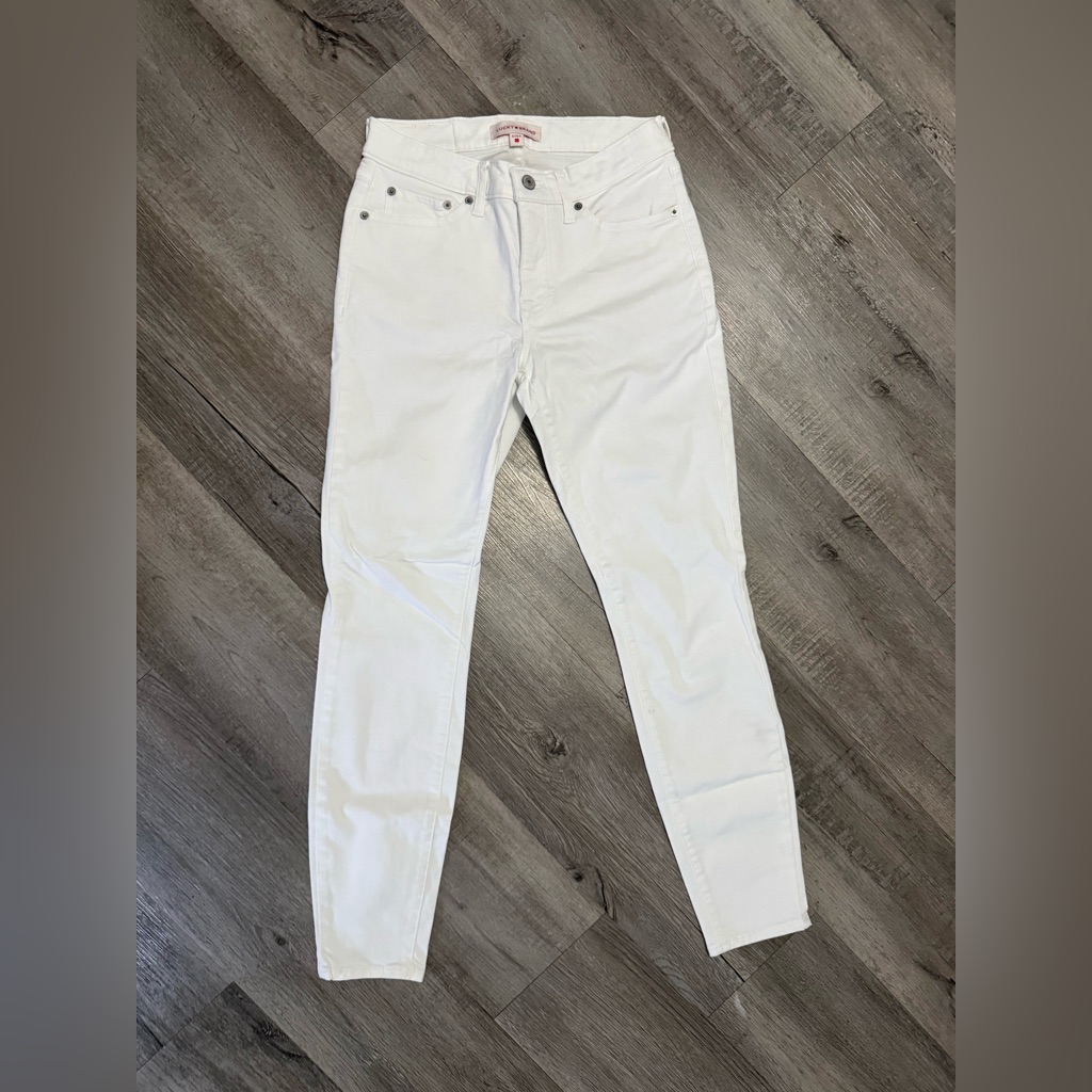 Lucky Brand Womens White Skinny Jeans
